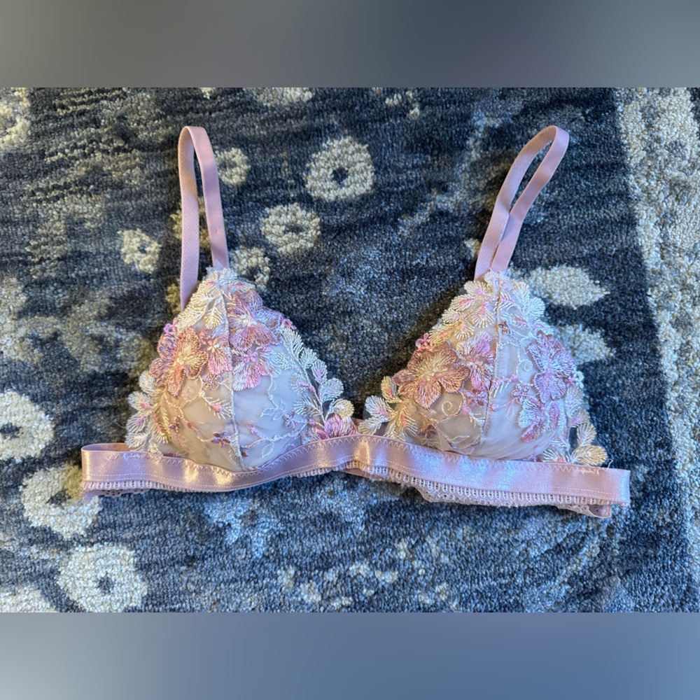 Youmita Blush Lace Bralette